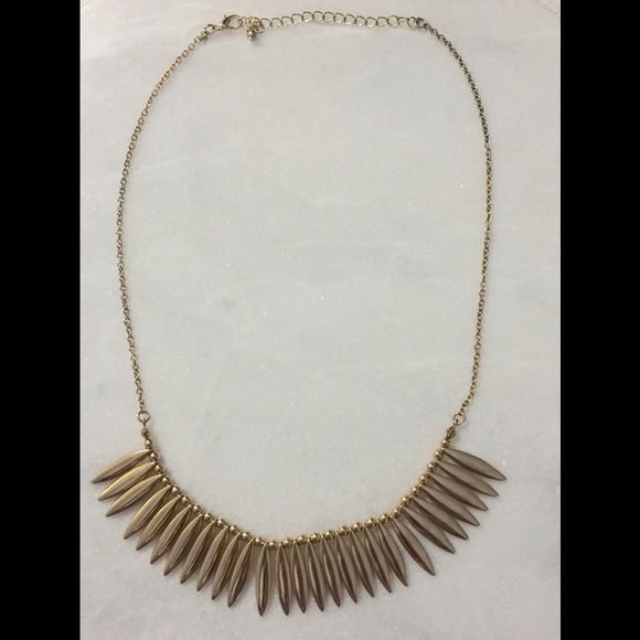 ❌SOLD❌ 
Gold Spiked Necklace ✨ - Picture 2 of 3